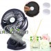 Honsky Quiet  5000mAh  Battery Operated  720°Rotation  Clip-on  Rechargeable Small Desk Fan  Portable Personal Electric Fan Stroller  Gym  Car  Office  Home  Outdoor  Travel  Camping  Black 2 Pcs - B07D7L4BS9